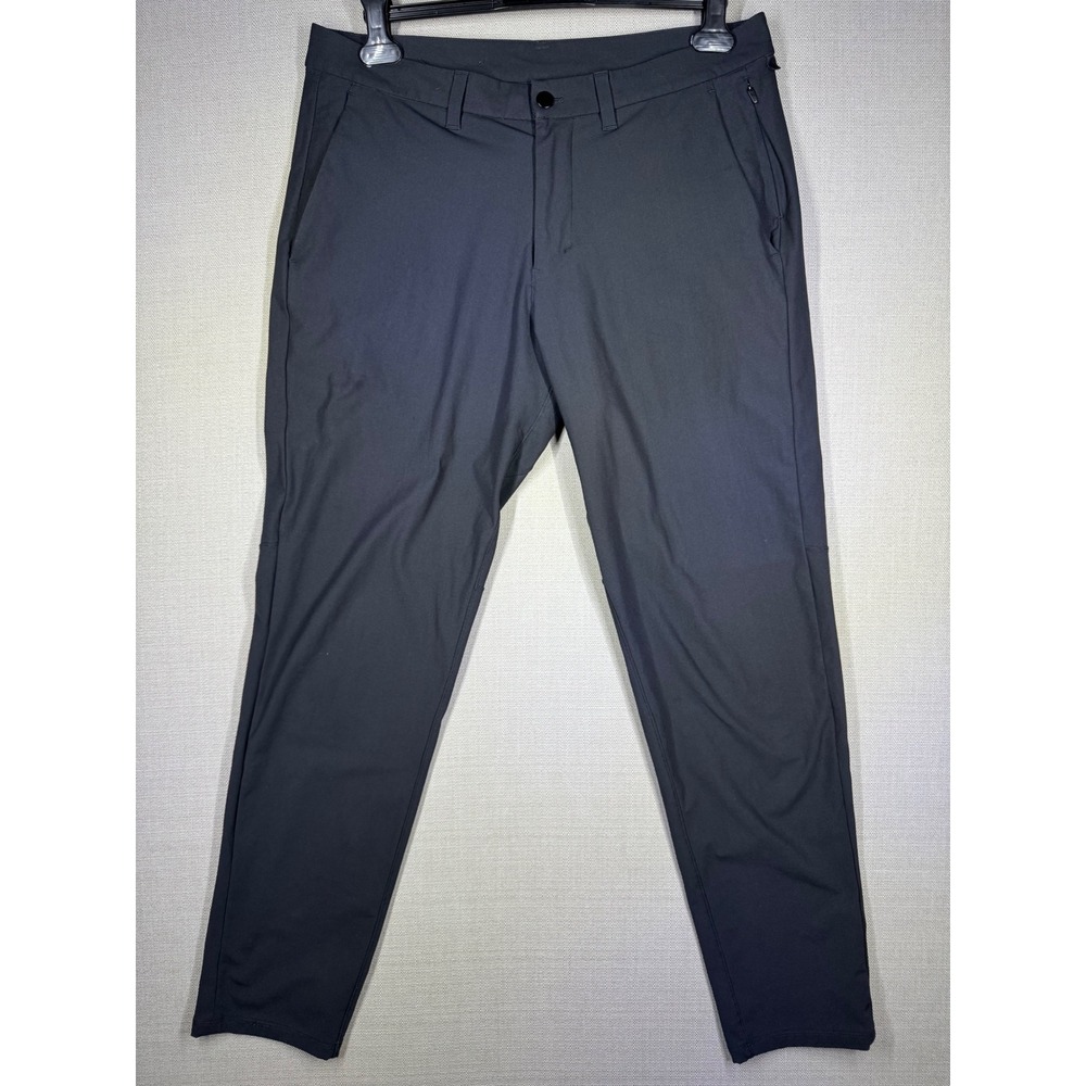 Lululemon Commission Pant Classic Warpstreme Black Mens Size 36 Tapered Trouser